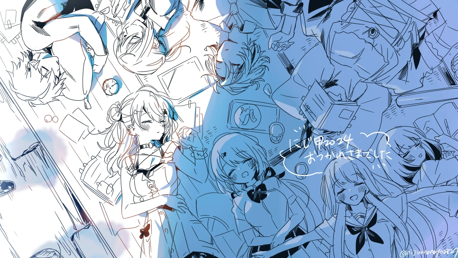 NIJISANJI Koshien 2024 Illustration<br>by Ninahachi