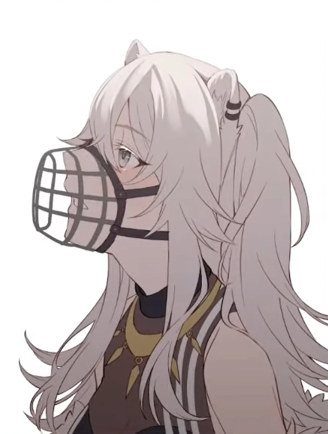 Shishiro Botan with a muzzle<br>by Tomari