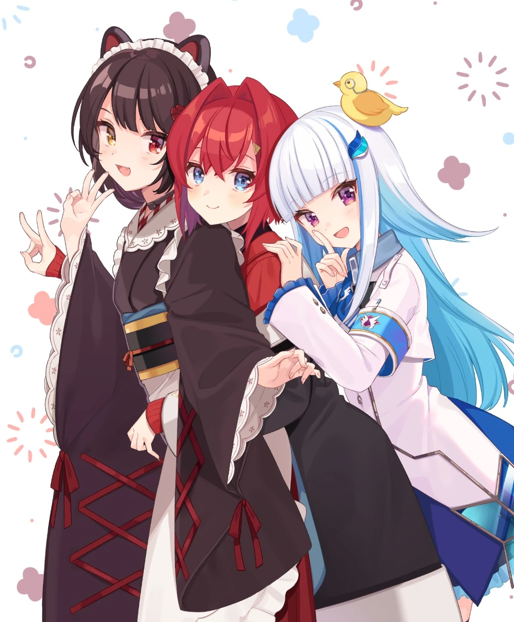 Inui Toko, Ange Katrina and Lize Helesta