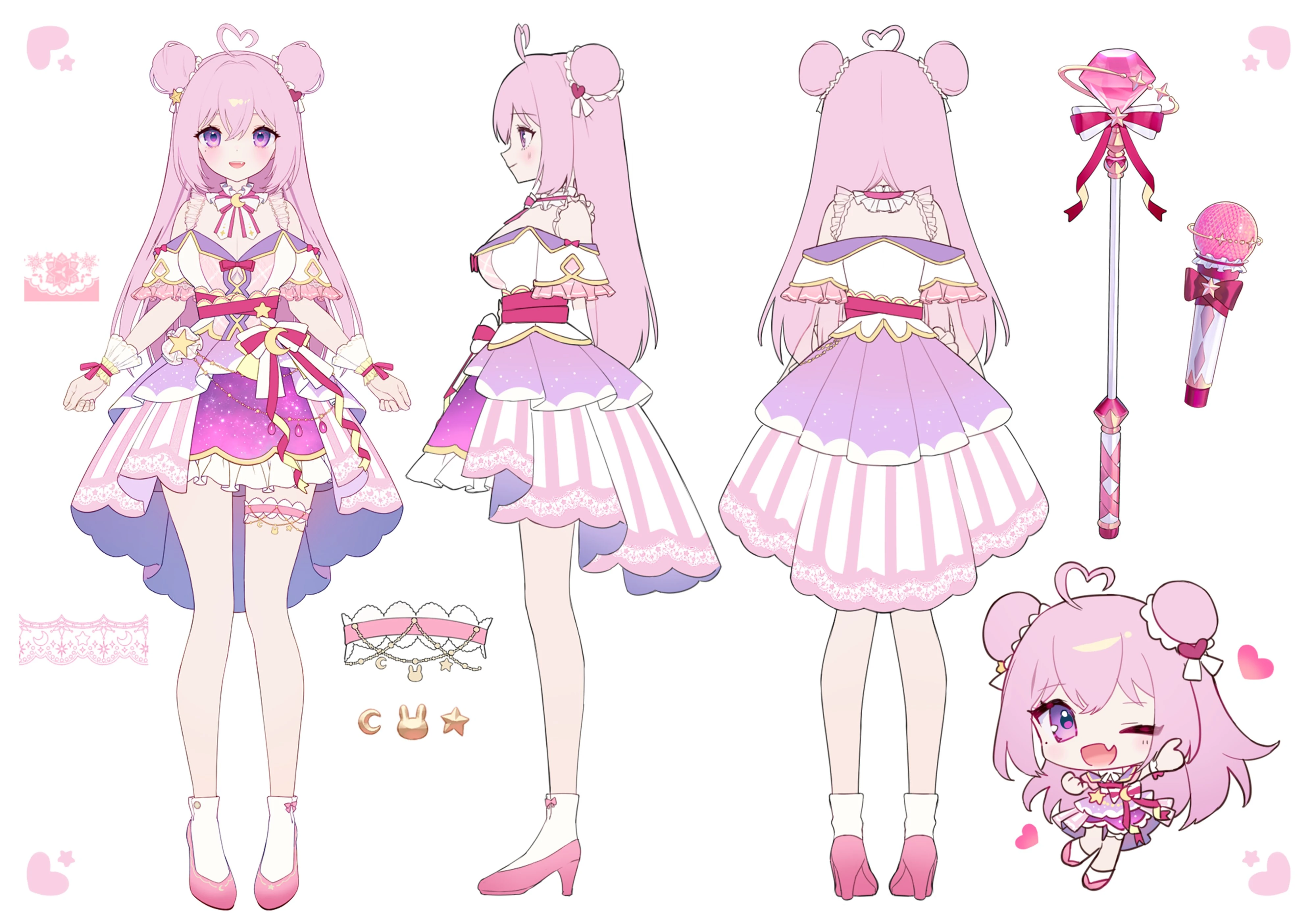 Yume's 3rd model reference sheet by あいに @ainy120