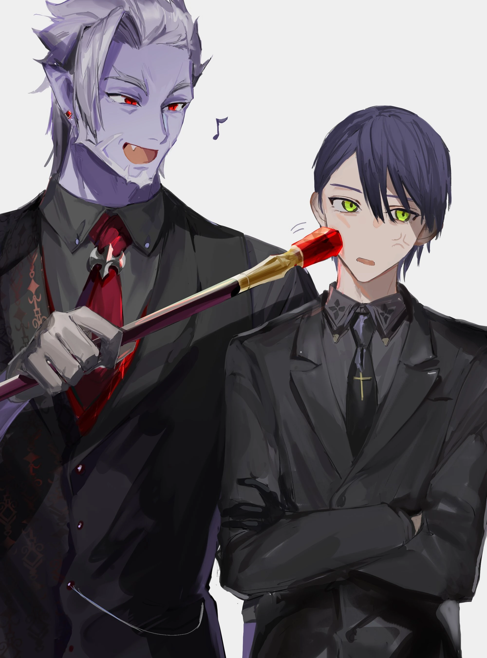 Gilzaren III and Kenmochi Toya by Kito