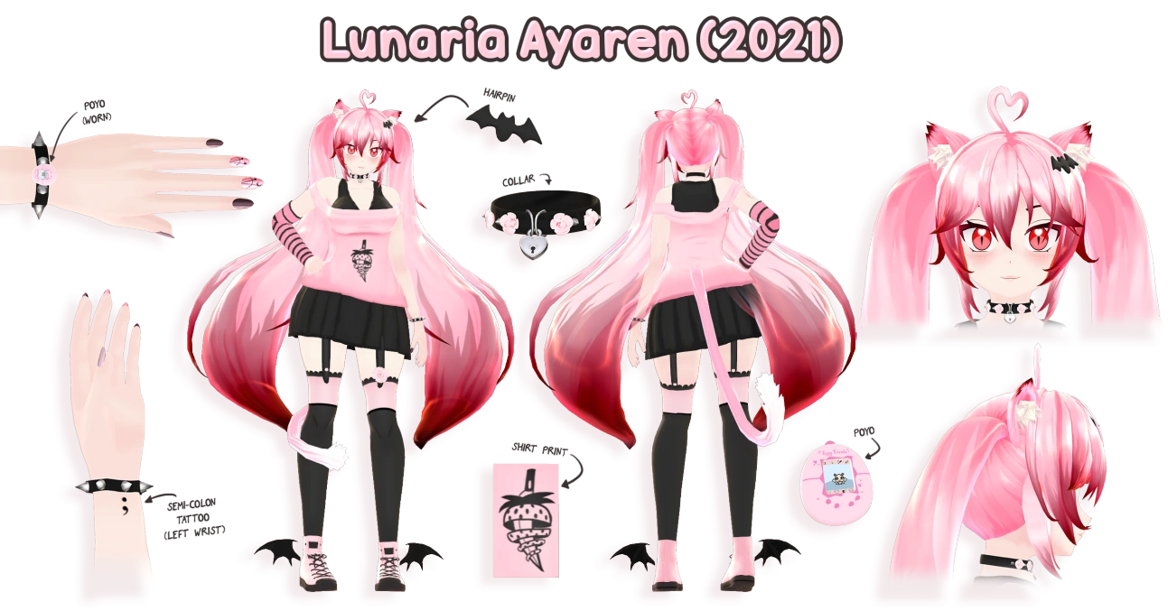Full 3D model reference, by herself.