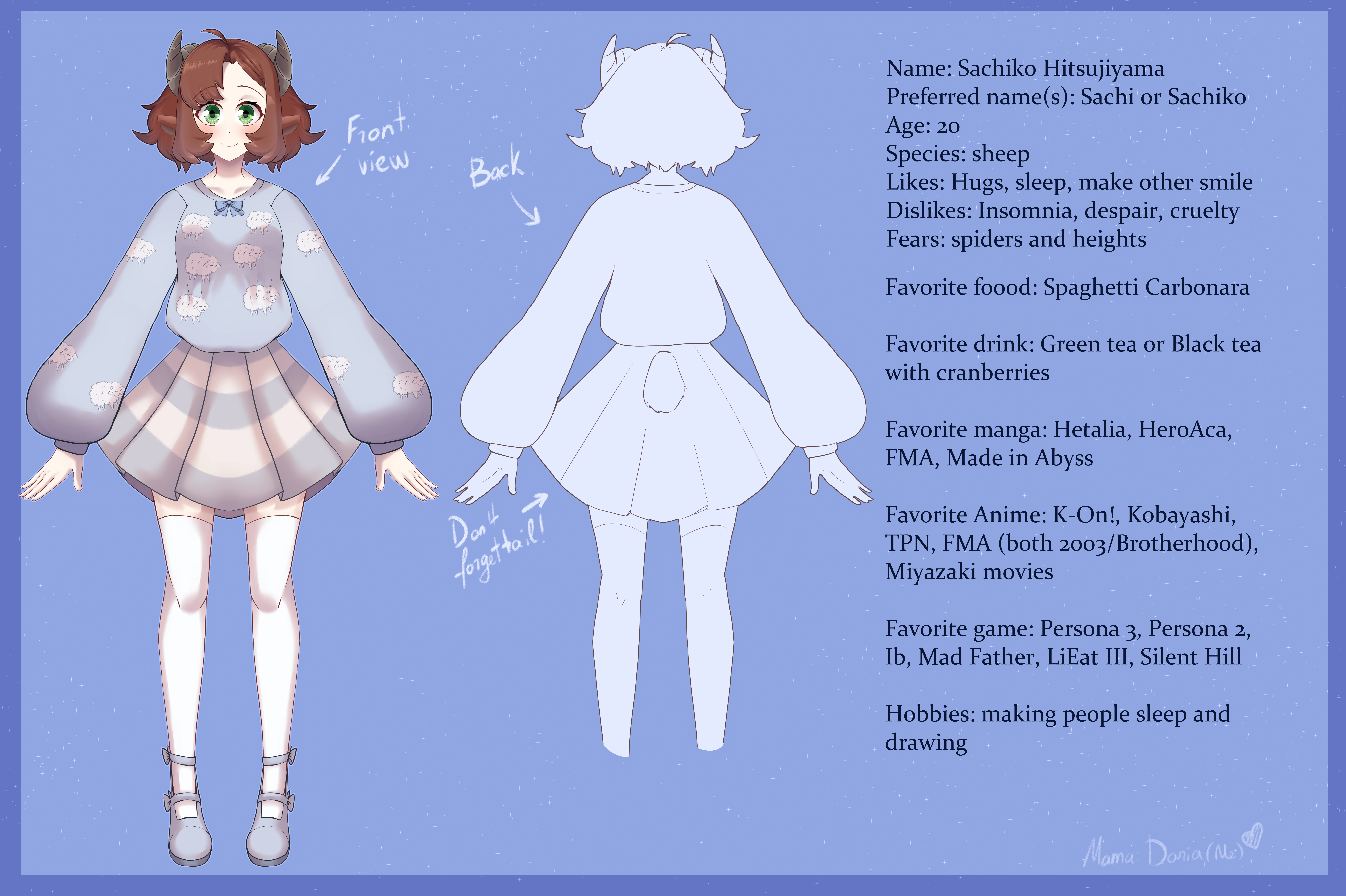 Reference sheet