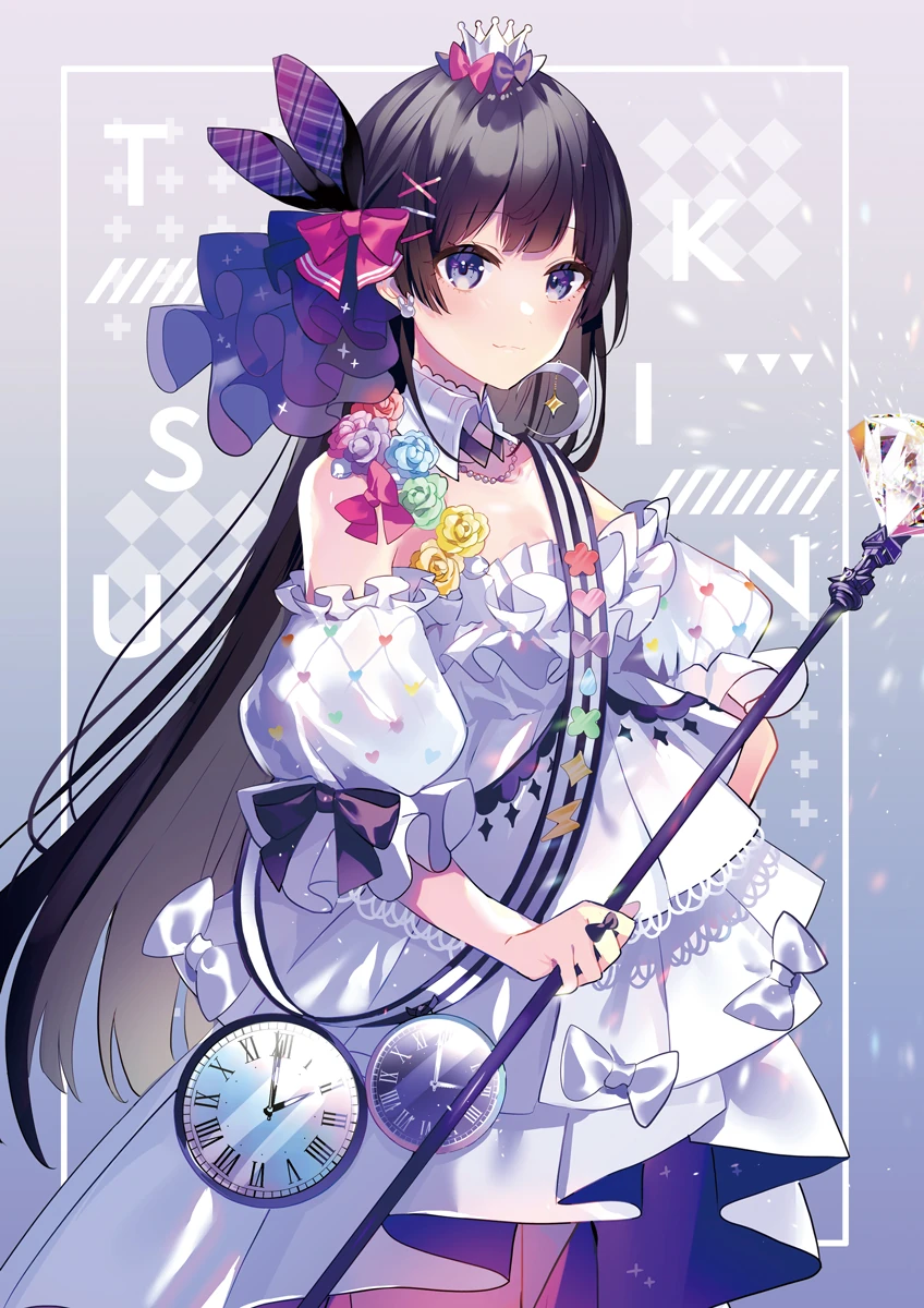 DRESS UP NIJISANJI Artbook Cover Illustration by Saine