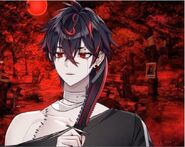 Kuro with his knife