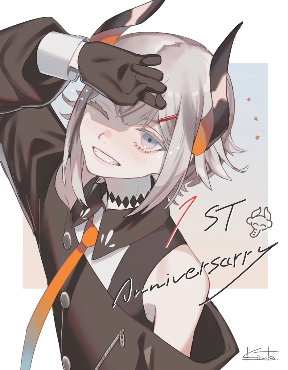 1st Anniversary and 100,000 Subscribers Illustration<br>by Kiruta