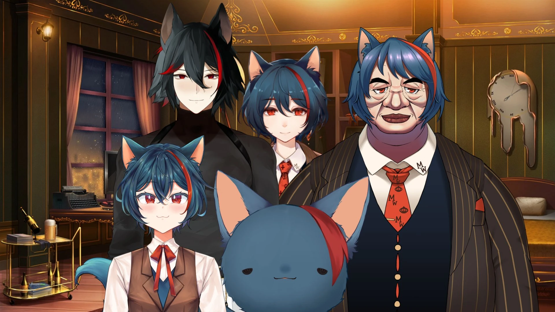 All Merry models: Classic Merry (by [https://twitter.com/Kirero Kirero]), Ikemerry (by [https://twitter.com/dyarikku DyaRikku]), Uncle Merry, Twink Merry (by [https://twitter.com/emucchi_ Emulapis]) and Dog Merry.