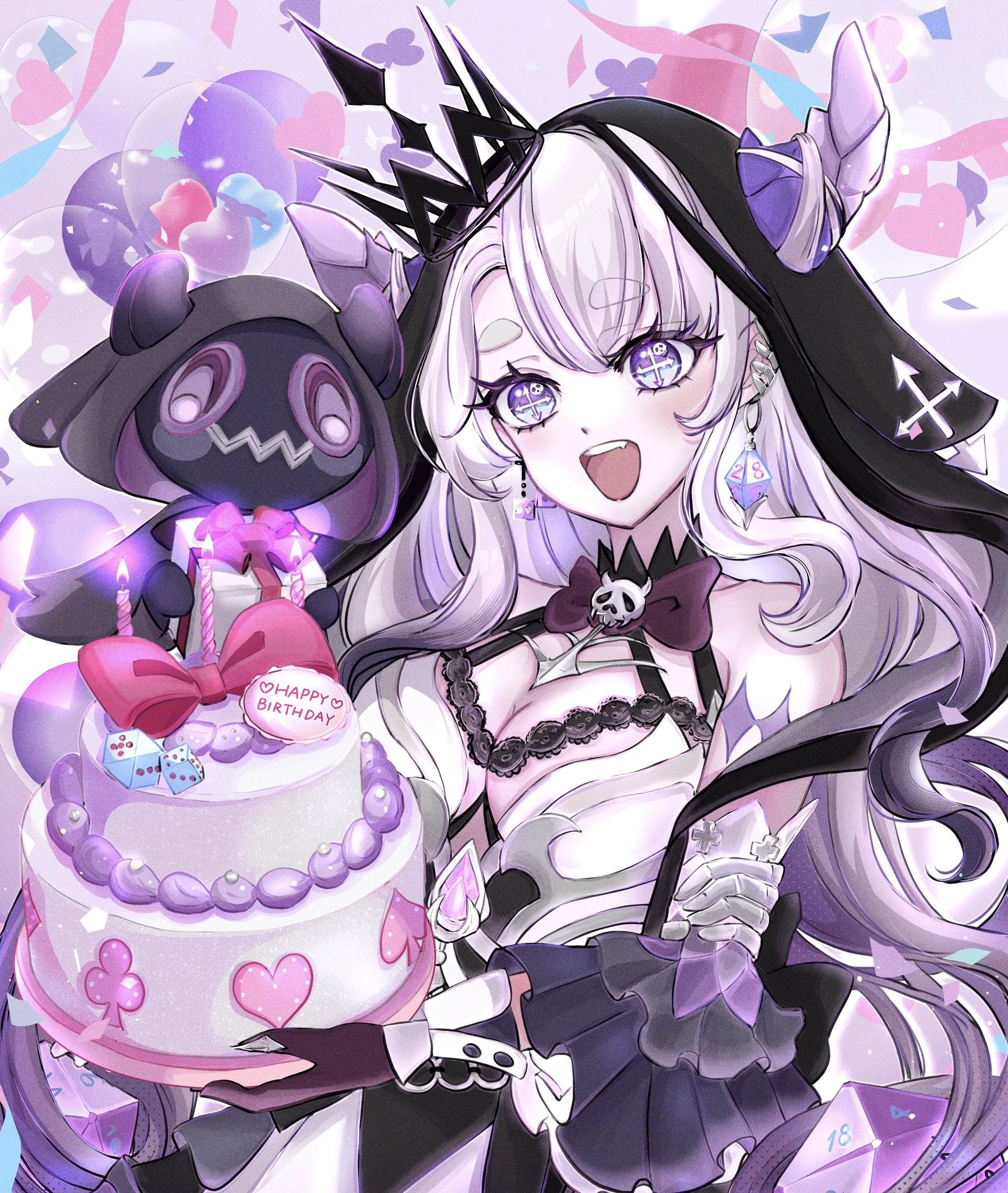 Birthday 2025, by Kura Matsuko<ref>Rulette @imrulette. (2025, June 2). June is my birth month and I am so happy I get to share it with all of you!! 🖤 Image attached Post. X. https://x.com/imrulette/status/1929703323768070262</ref>