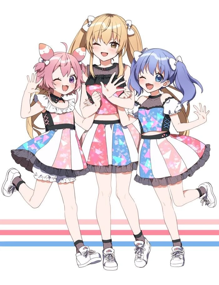 Ushimi Ichigo, Ienaga Mugi, and Yuki Chihiro<br>by Yamabukiiro