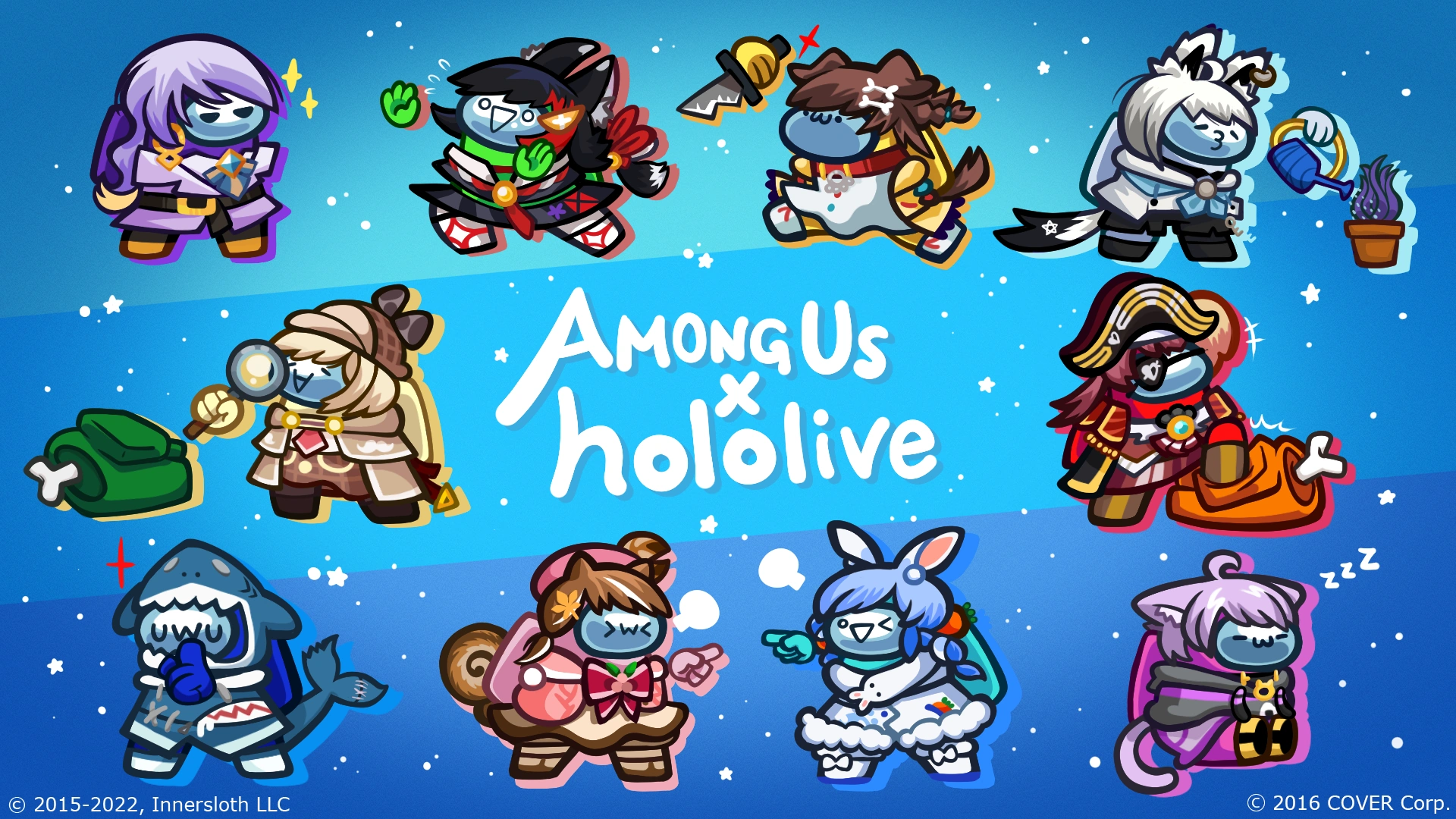 From Among Us collab - game characters