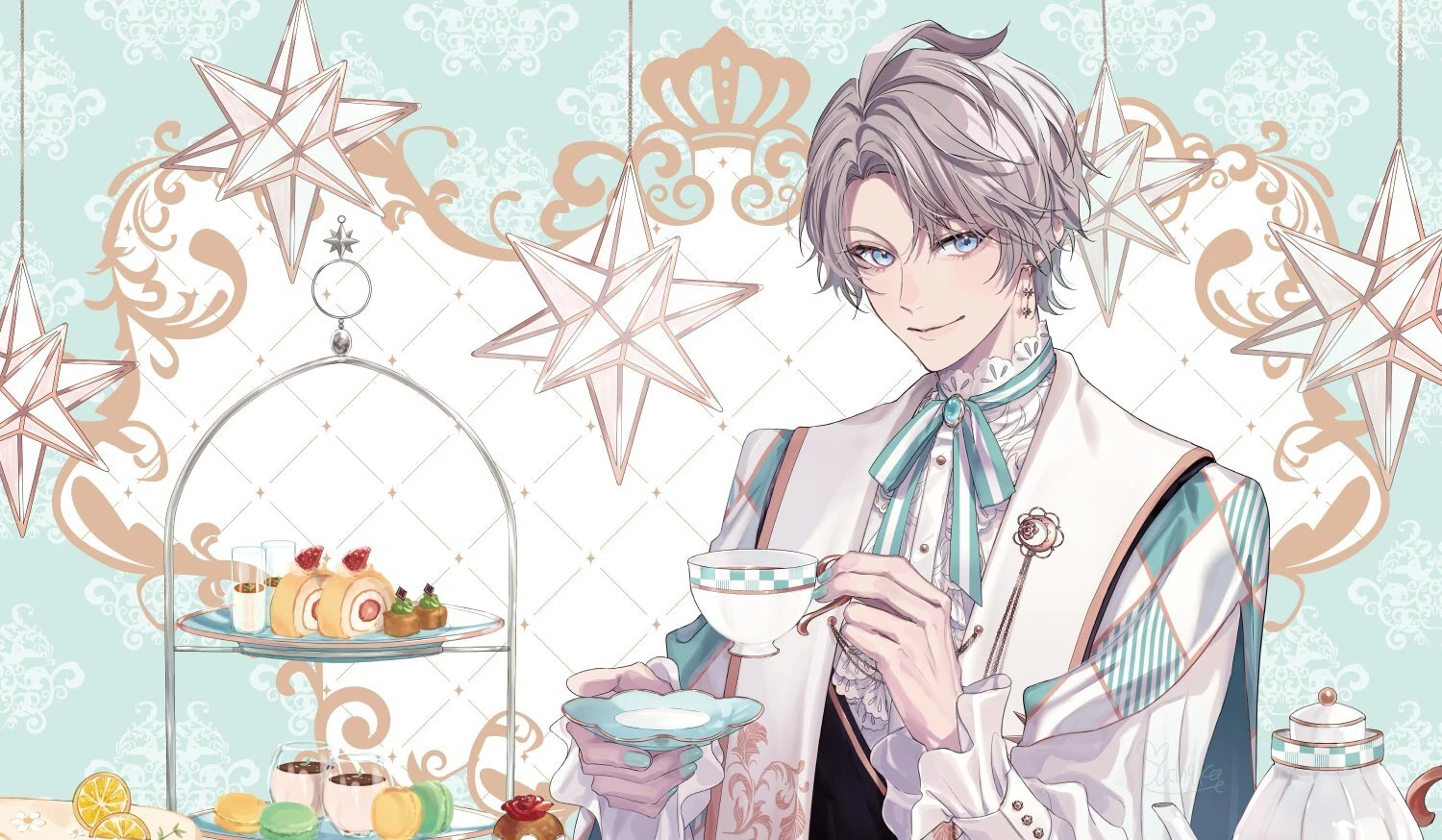 1st mini album "DOLCE" Support Advertisement Illustration<br>by Aikawa Ichiko
