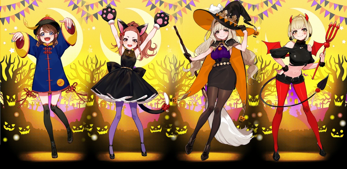 MaRiNaSu Halloween 2019 Illustration<br>by yuu