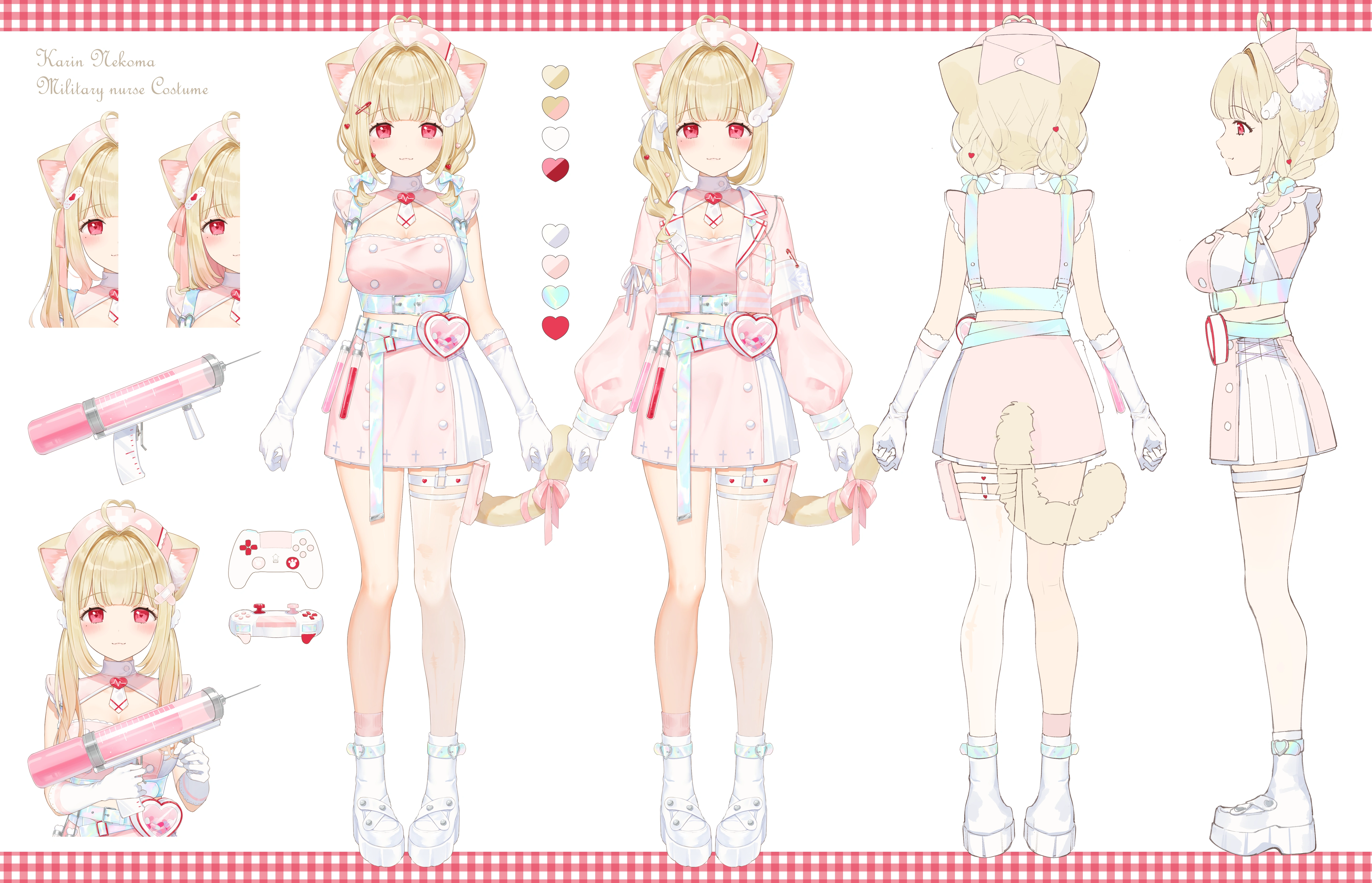 6th 2D Costume (Nurse) Reference Sheet
