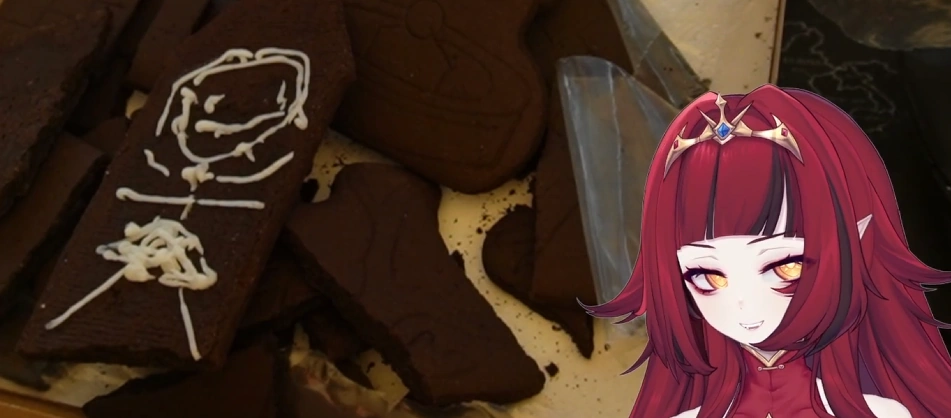 Alekirser Self Portrait, Drawn on October 21, 2024 (media: icing on broken oreo house)