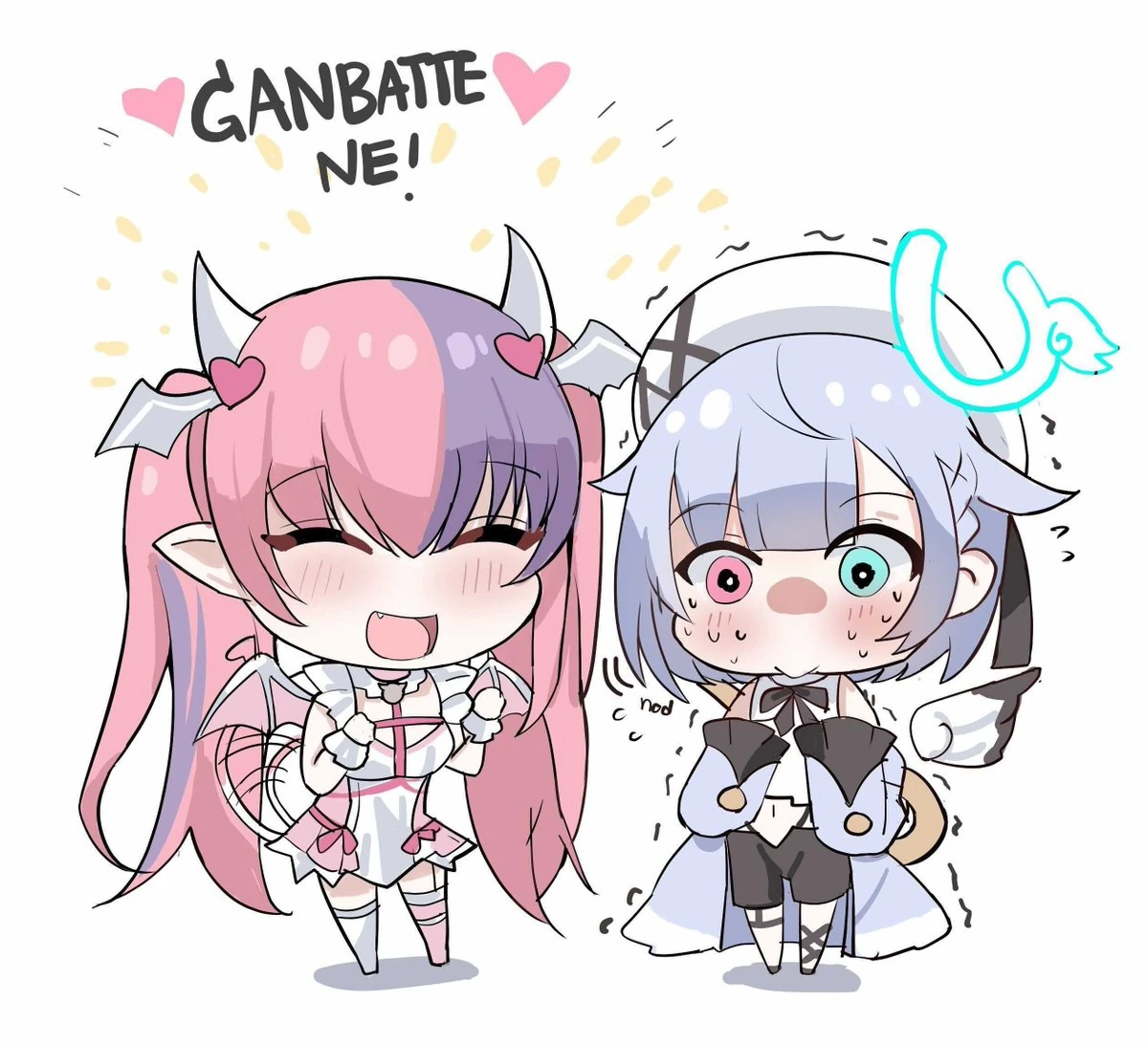 Ironmouse and Nazuna<br>by Merryweatherey and pineapplelava