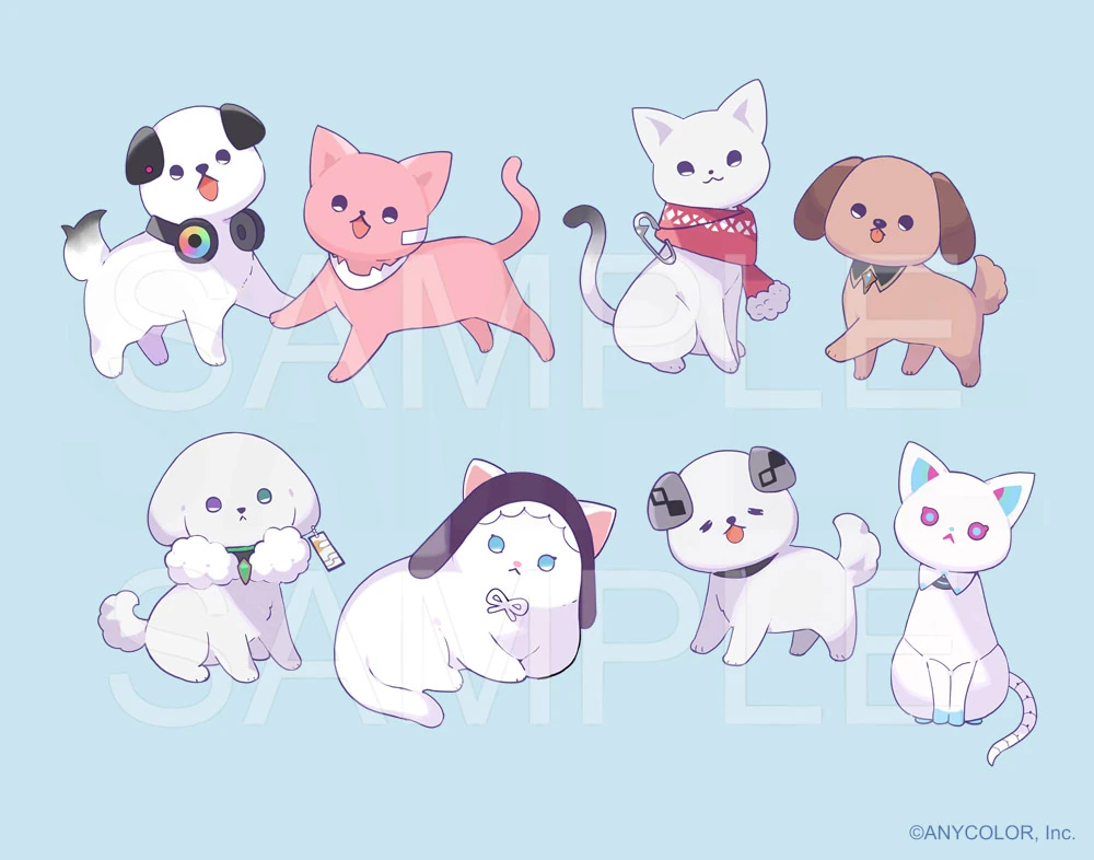 NIJISANJI Wan-nyan Days Illustration by Tobi