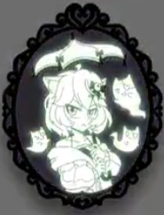Portrait of Nyanners Pin Glows in the Dark by CalMoray