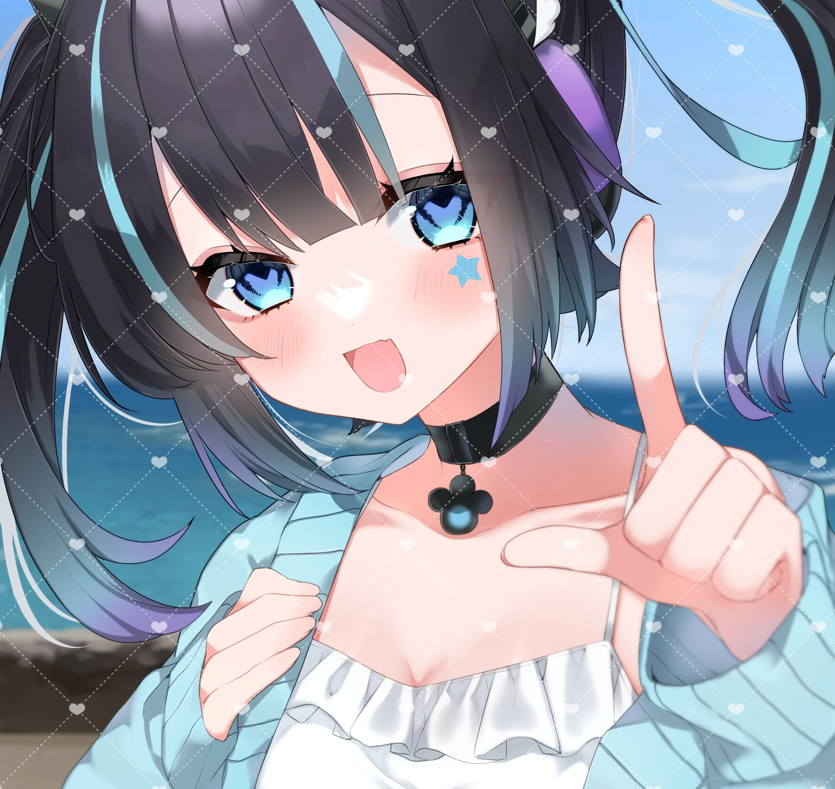 Cyan by @habari_chiru
