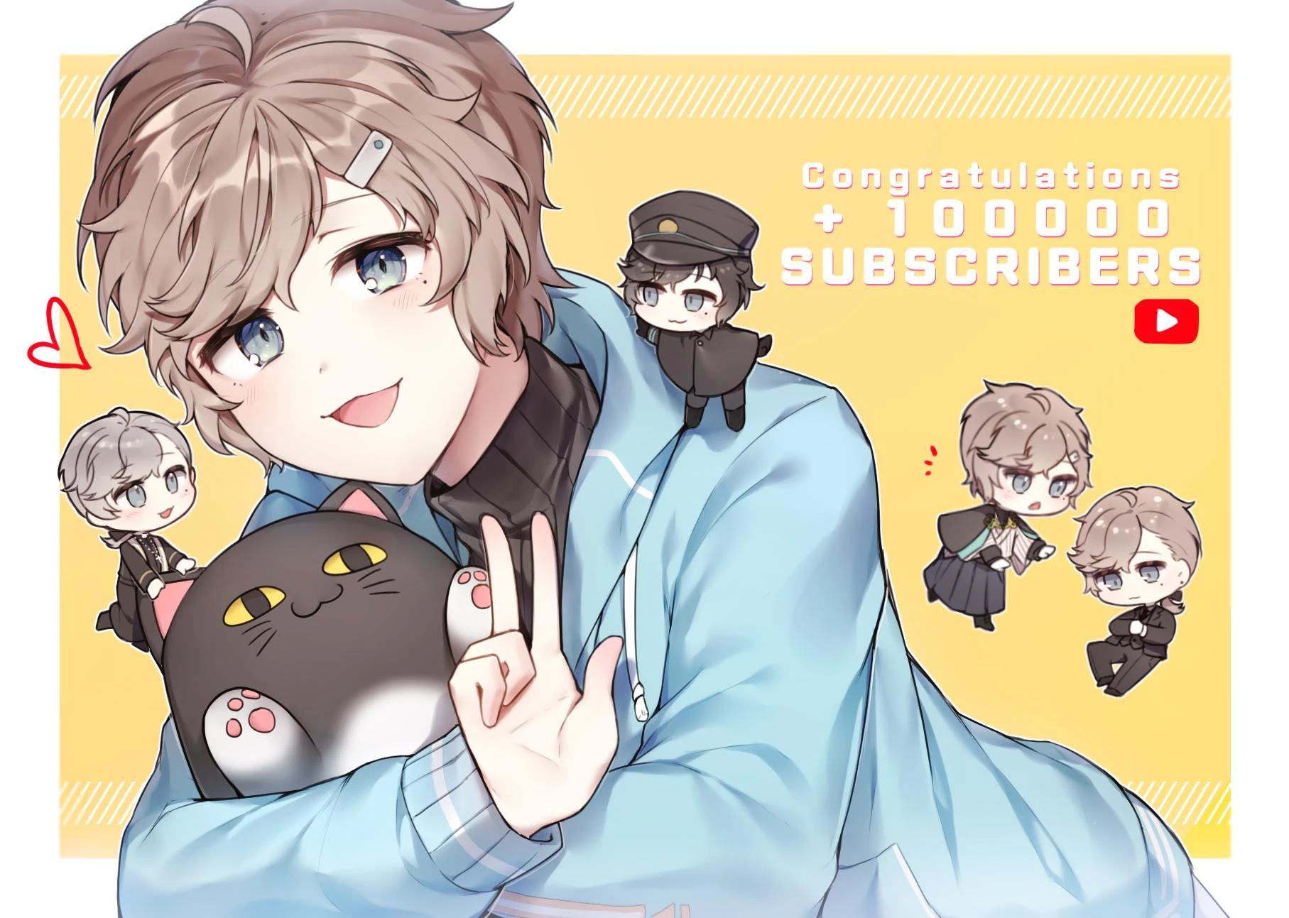 100,000 Subscribers Illustration<br>by MONO MON