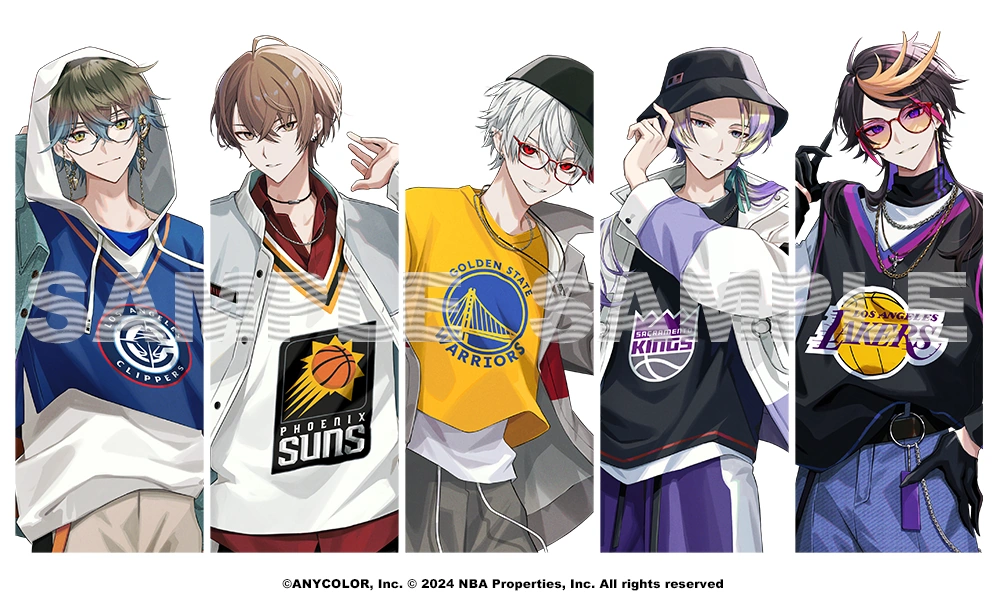 NBA x NIJISANJI Collaboration Illustration by Hinatsu