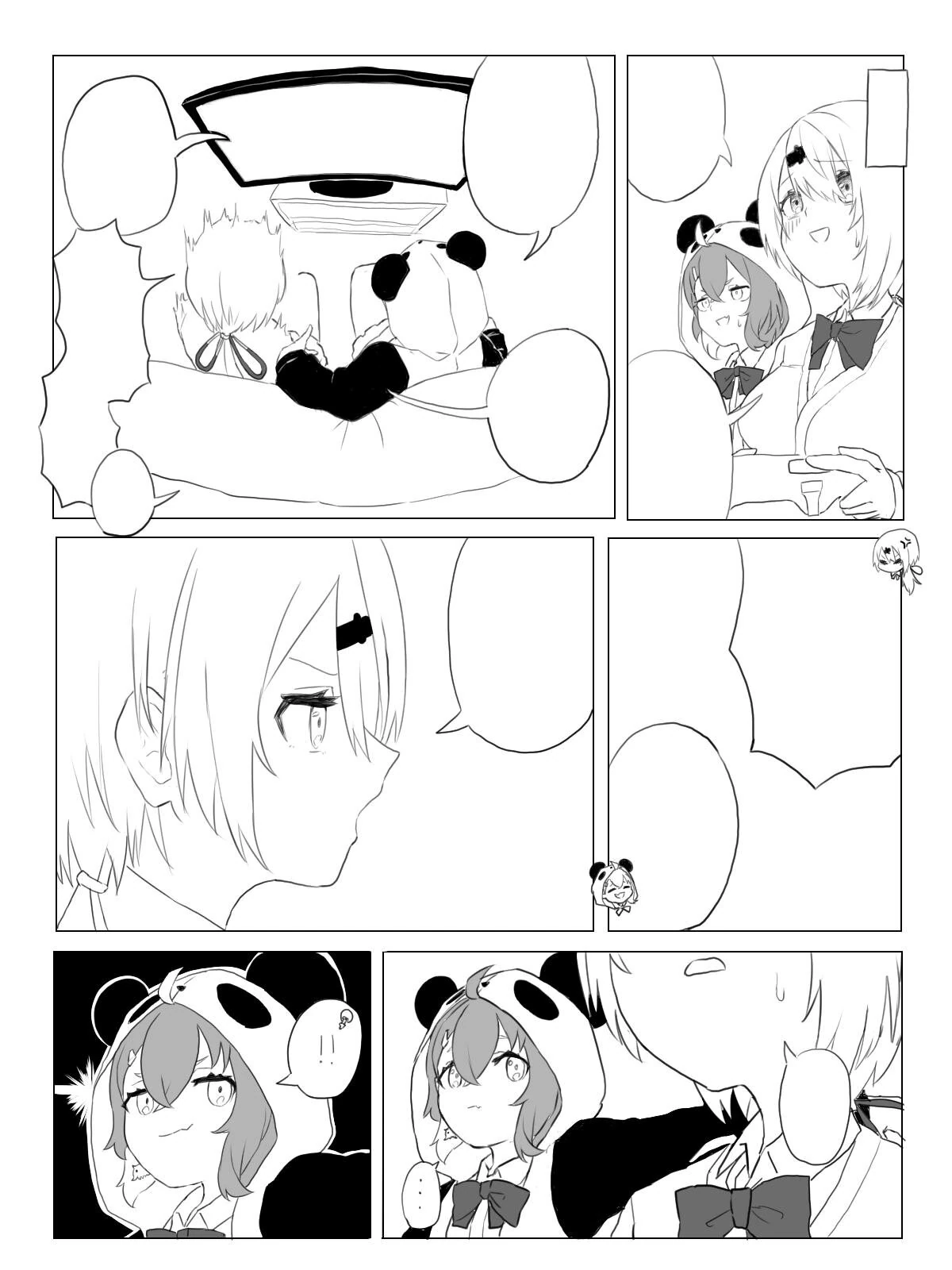 SakuYui Horror Game Comic Panel<br>by Soranaki