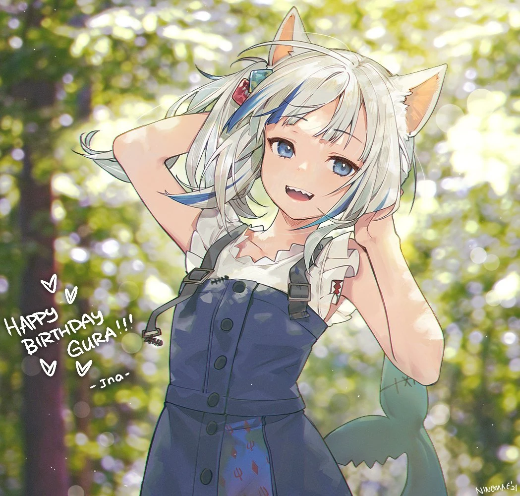 Gawr Gura's Birthday Illustration