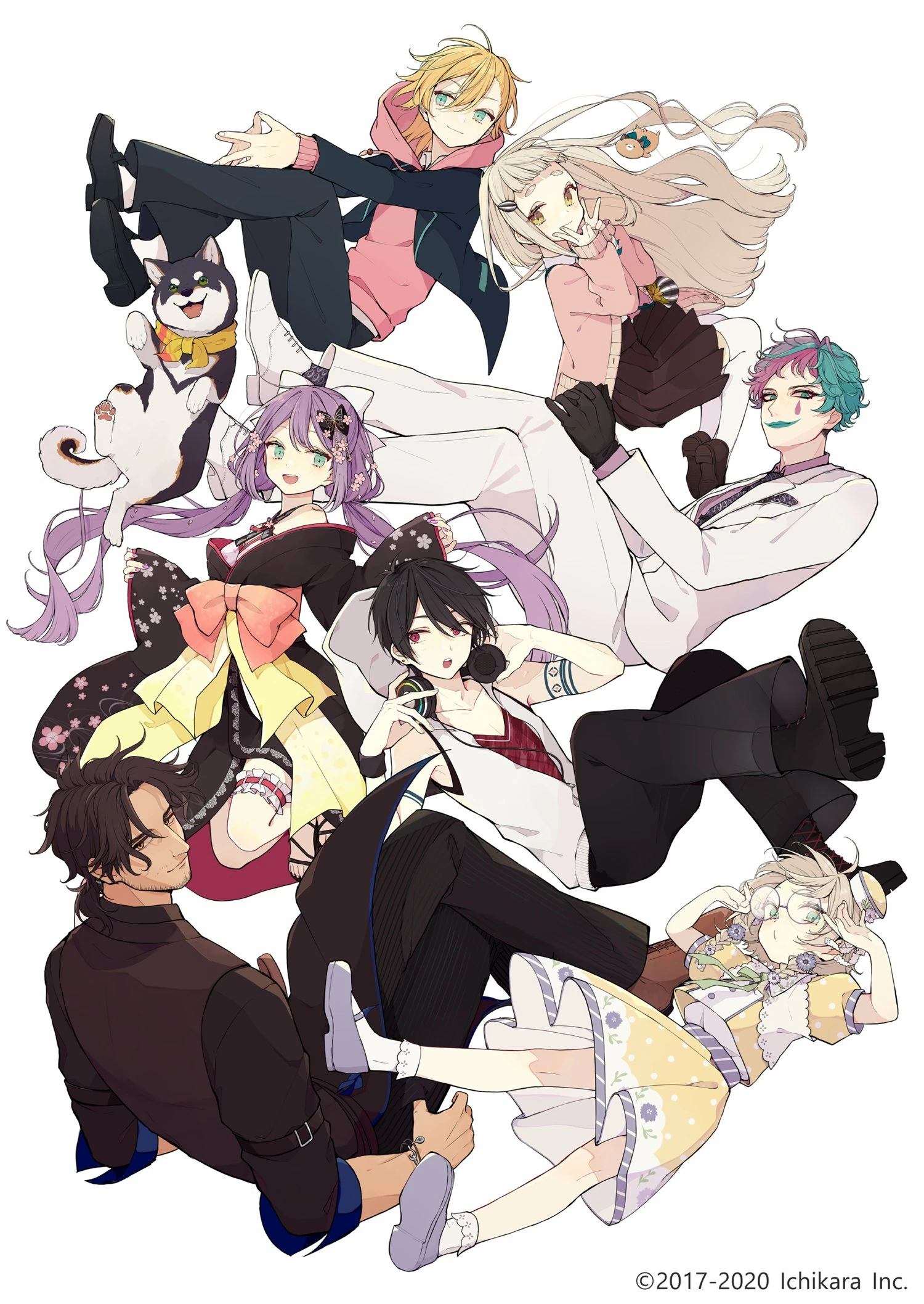 NIJISANJI Anniversary Festival 2021, Group F Key Visual<br>by Akakura