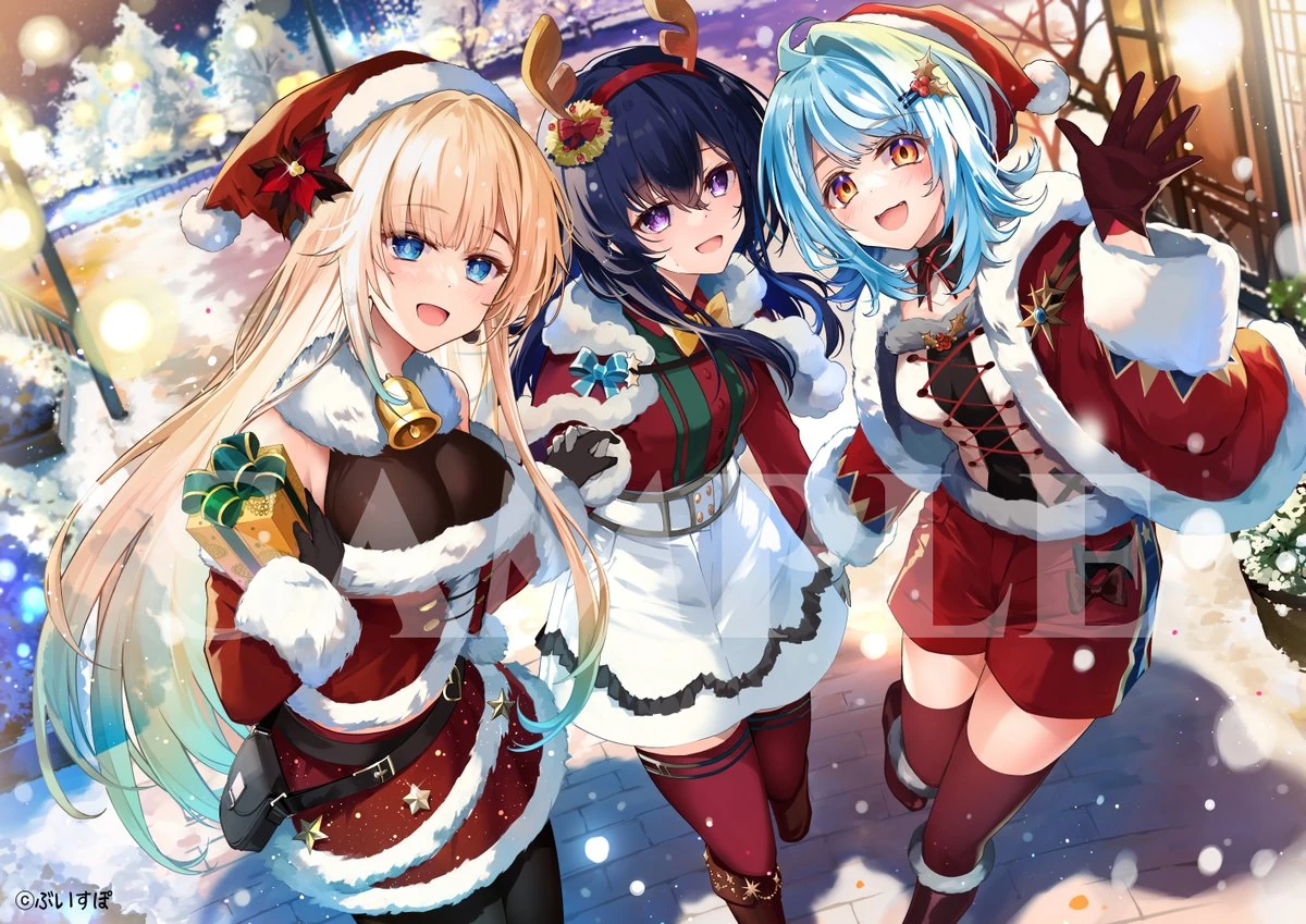 VSPO! Christmas 2022 Illustration<br>by [https://twitter.com/yuzuyu7cat/status/1606586077237882883 Yuzuki]
