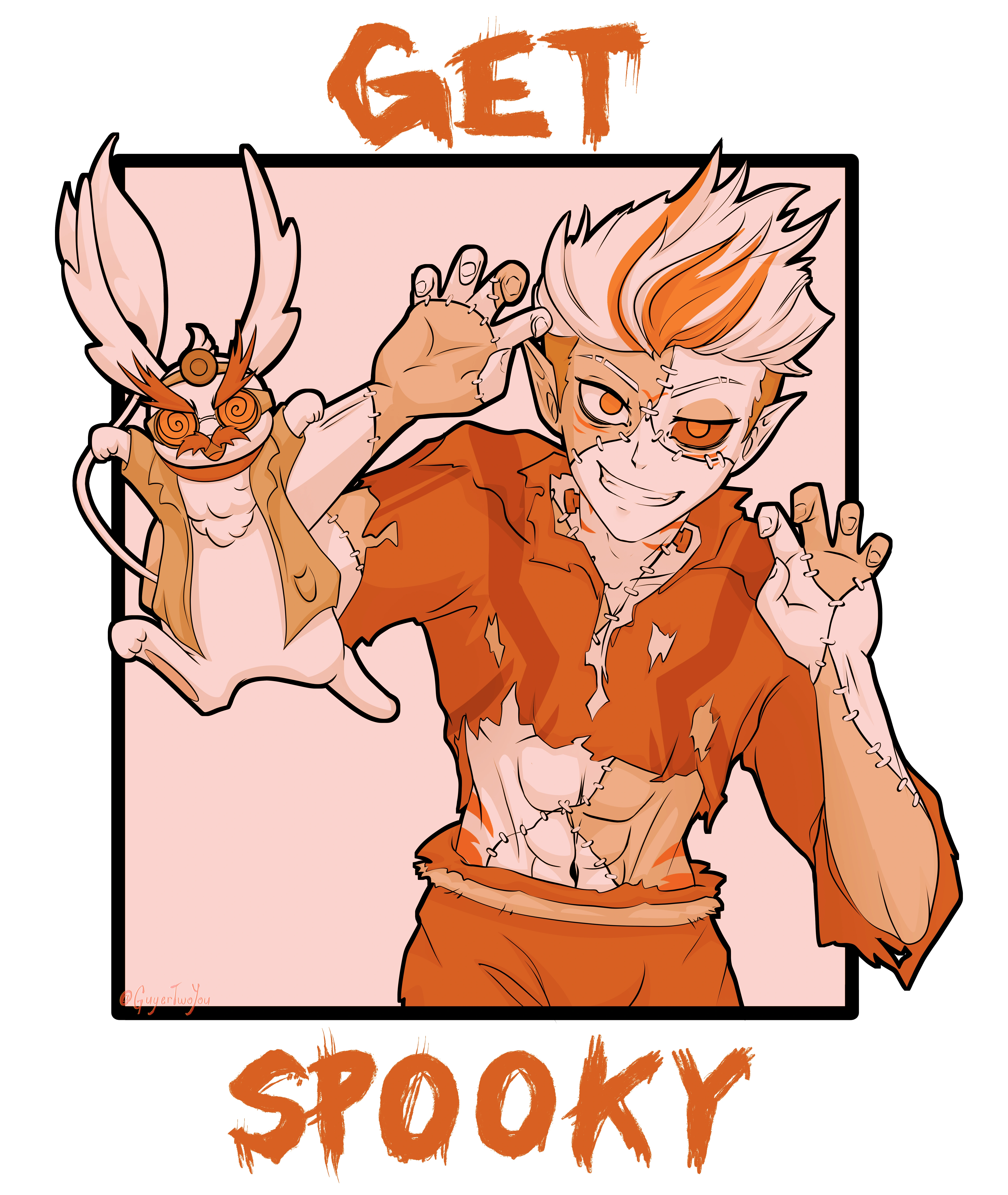 GET SPOOKY! (Orange) Commission done by GuyerTwoYou