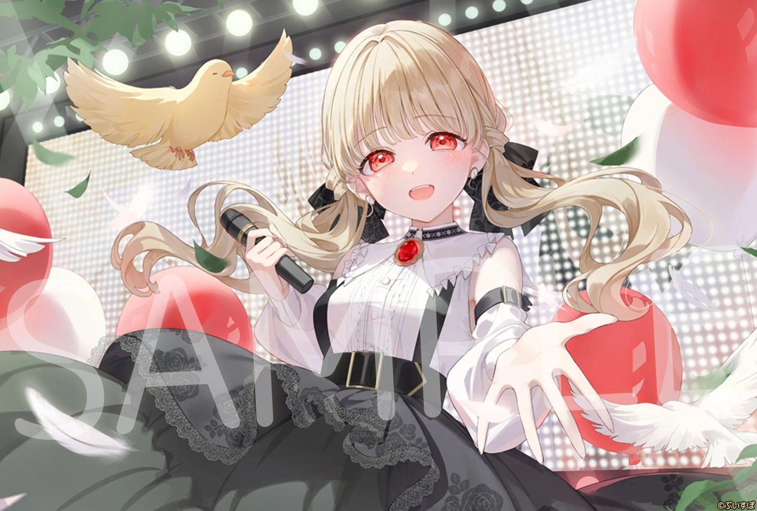 2024 Birthday Acrylic Block, Ticket Case & Badge Set, and Postcard<br>by [https://x.com/Vspo77/status/1843954551390675160 Kinako]