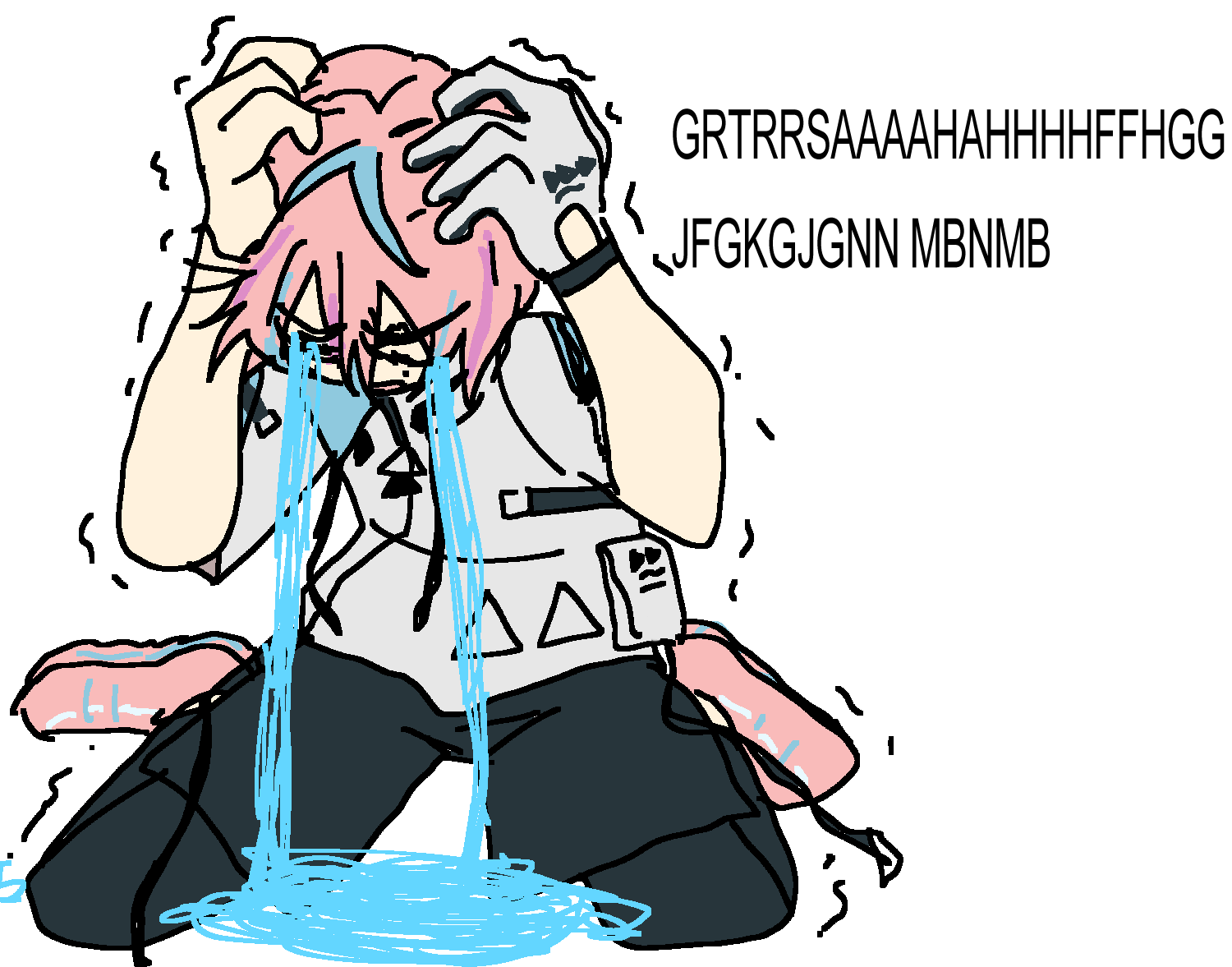 Riyo sobbing
