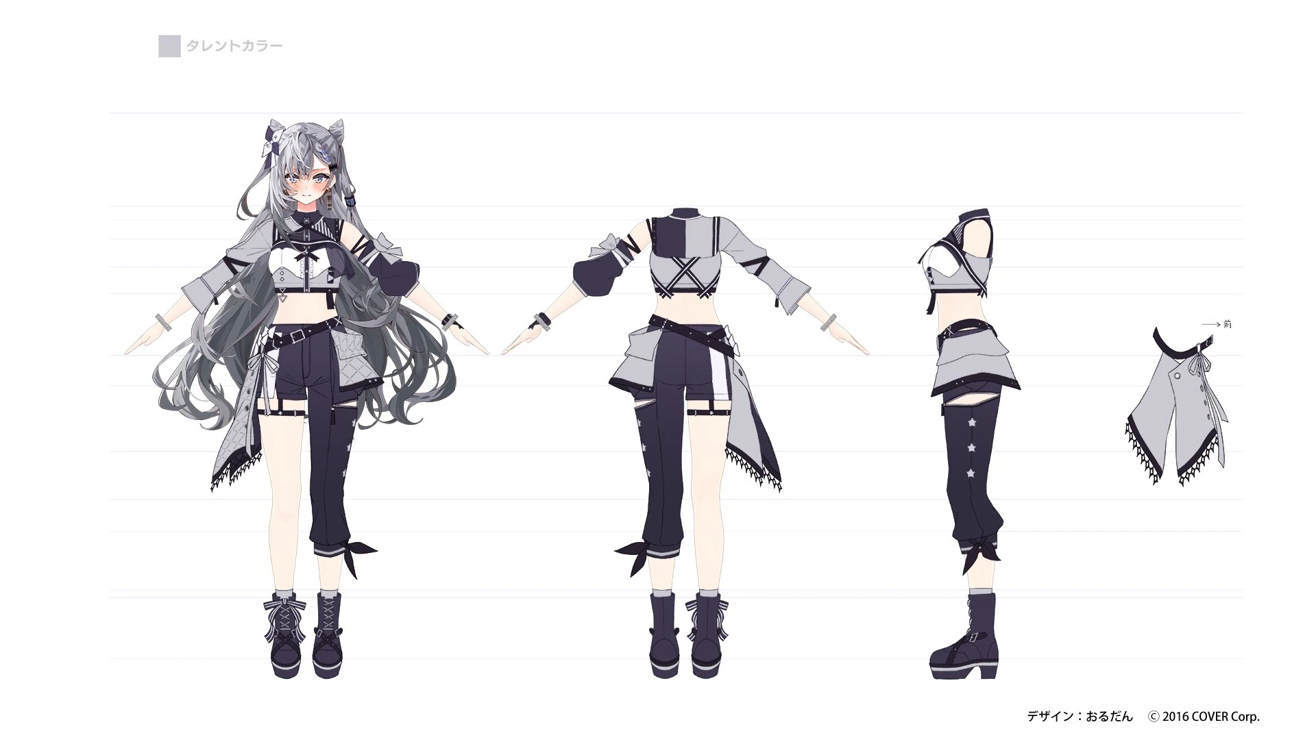 hololive 6th fes. Color Rise Harmony 3D Idol Costume Concept Illustration by Ordan
