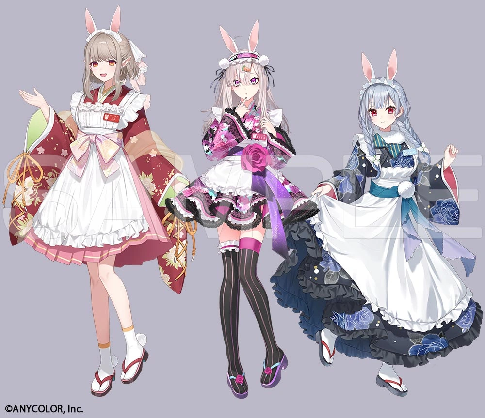 NIJISANJI Tama-Usagi Cafe Goods Illustration<br>by Tsunakawa