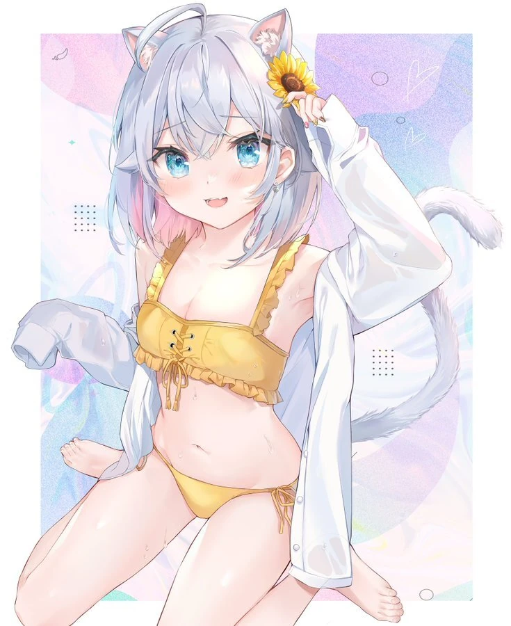 Swimsuit Kagura Nana Illustration