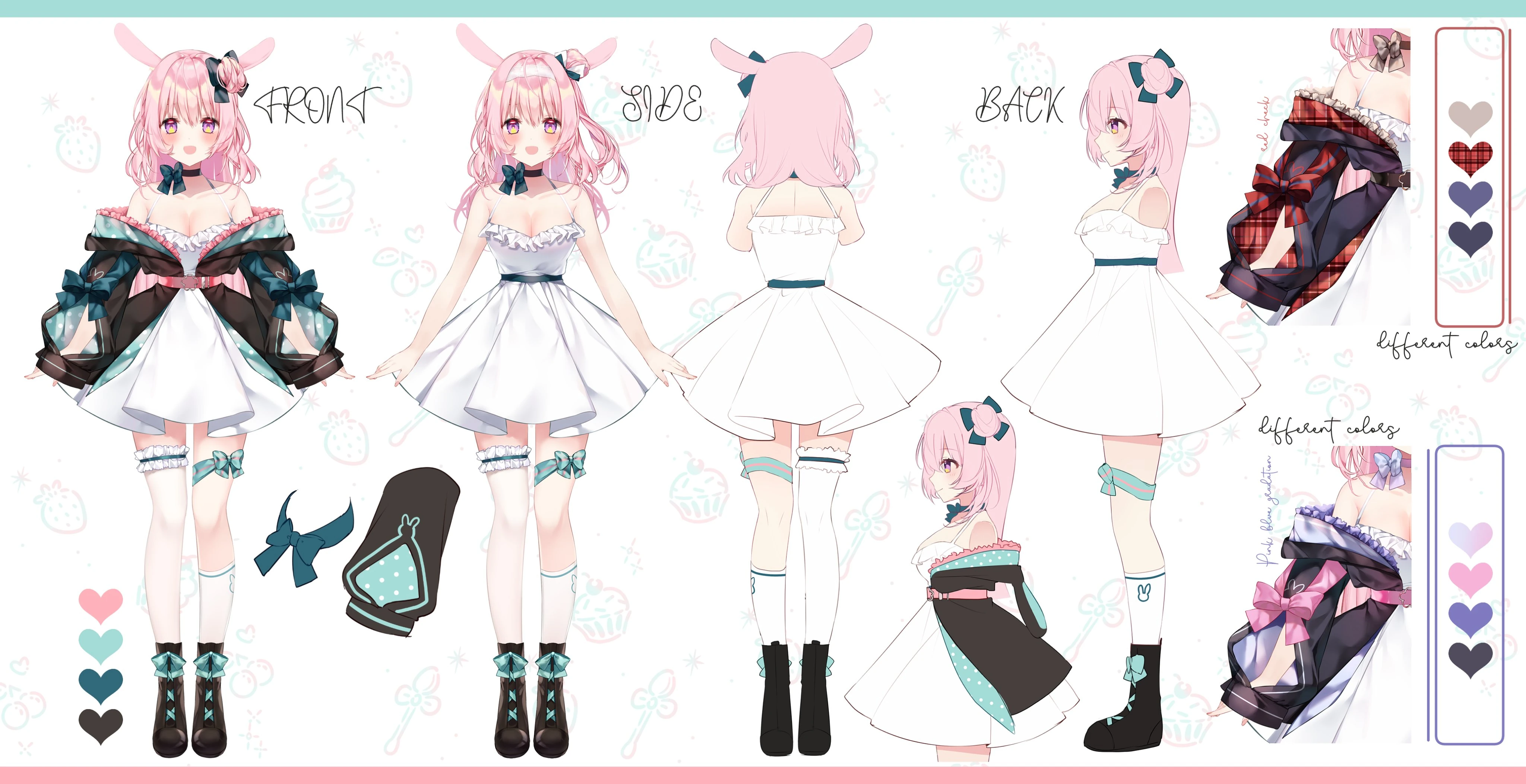 Tomomo Mimiko 4th 2D Costume Reference Sheet