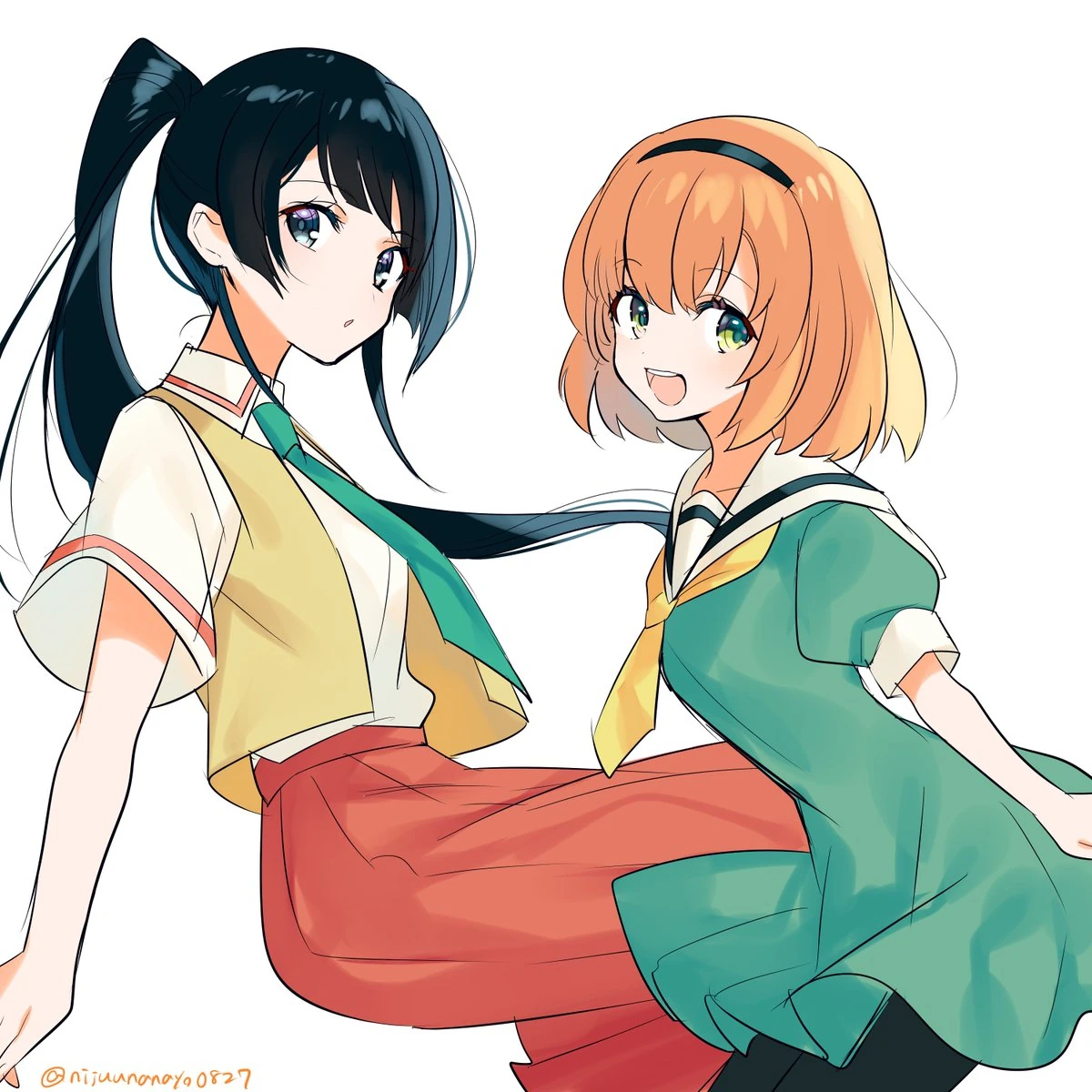 Tsukino Mito and Honma Himawari<br>by Ninahachi