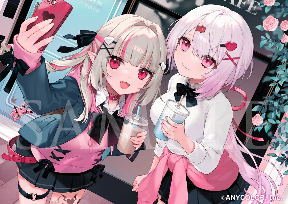 NIJISANJI School Parody Voice Illustration by Saku Nosuke
