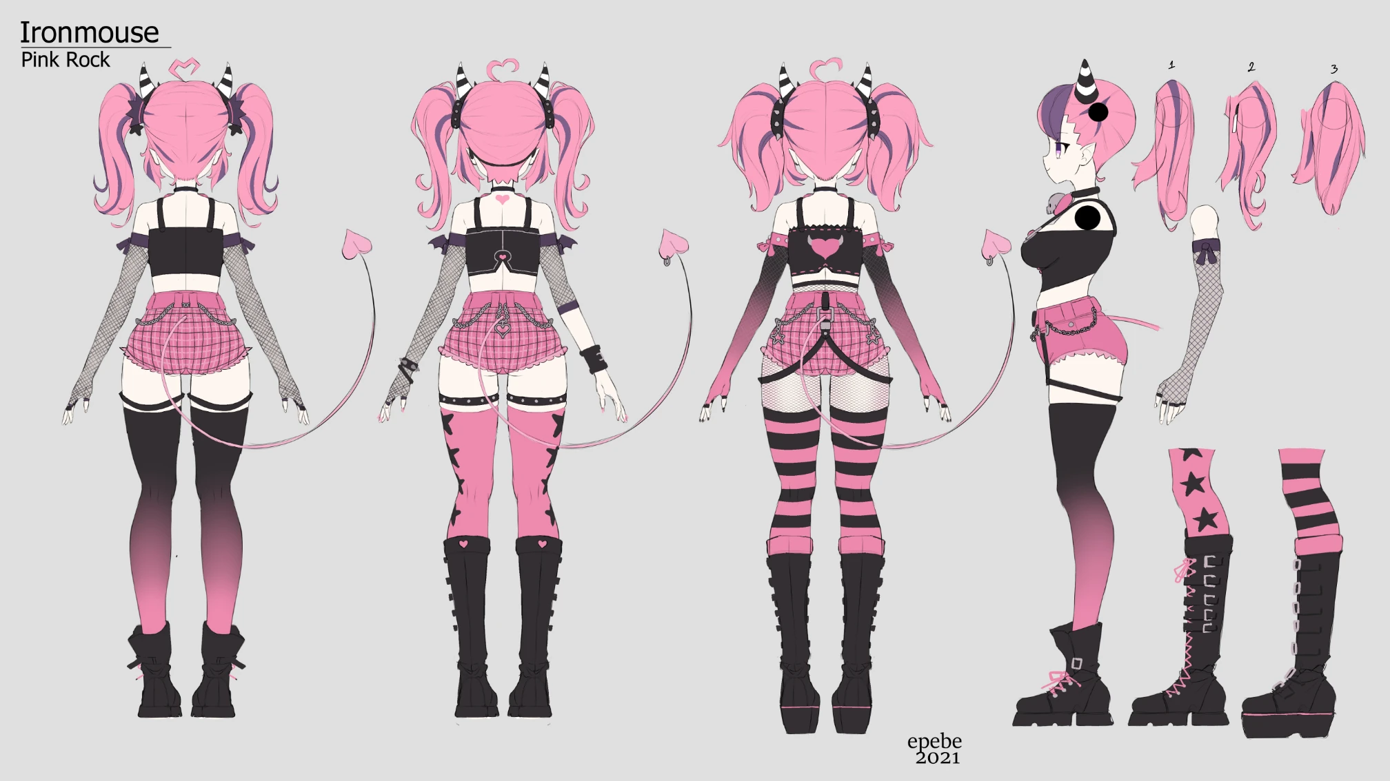 Ironmouse Pink Rock Concept Art 2 by epebe