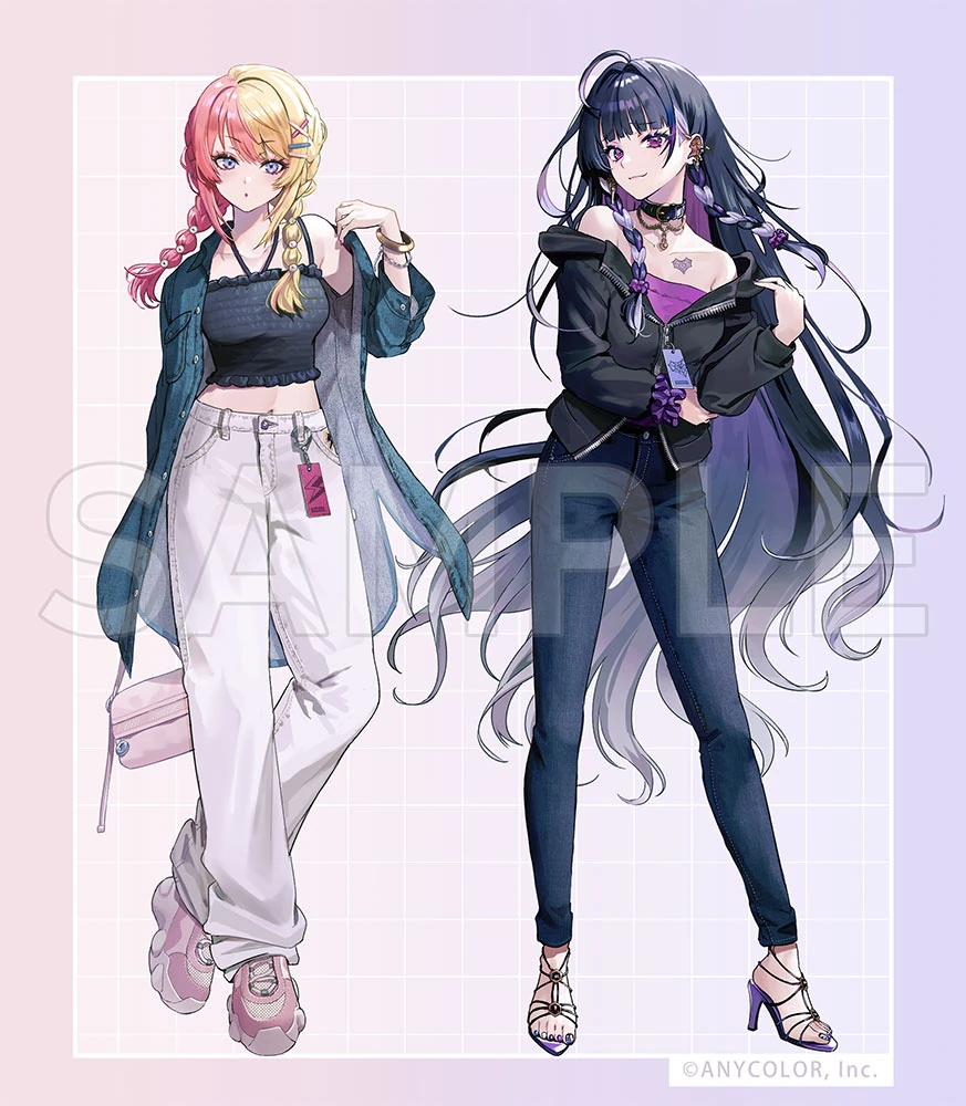 NIJISANJI EN x EDWIN Collaboration Illustration<br>by Nana Fuji