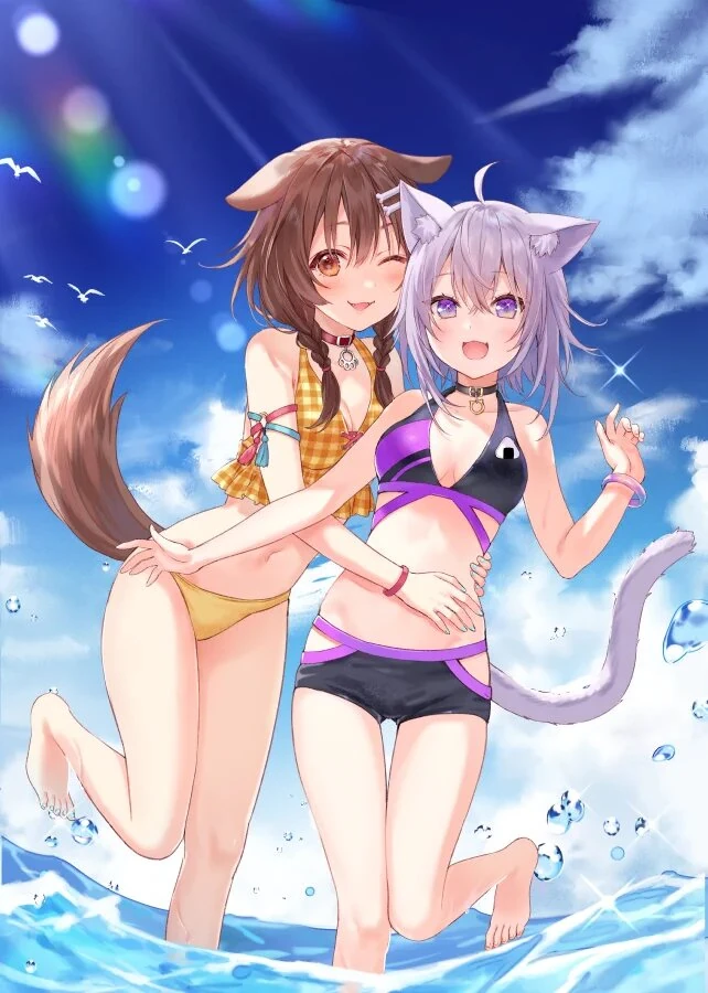 Okakoro Summer ☀️✨ Illustration<br>by Fukahire