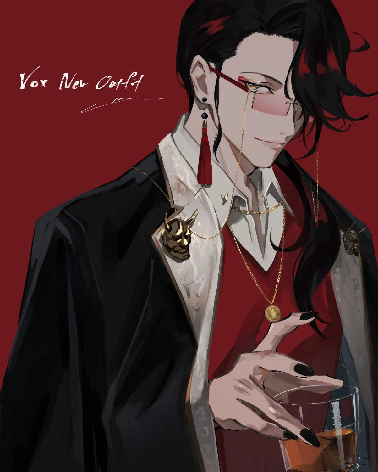Japanese Host Club Outfit Illustration by LAM