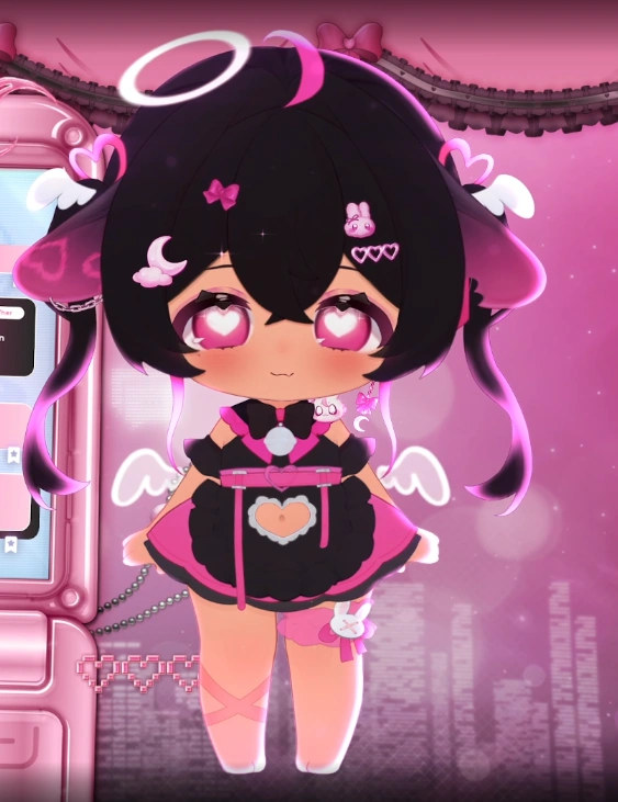 Lewnabun chibi on debut stream