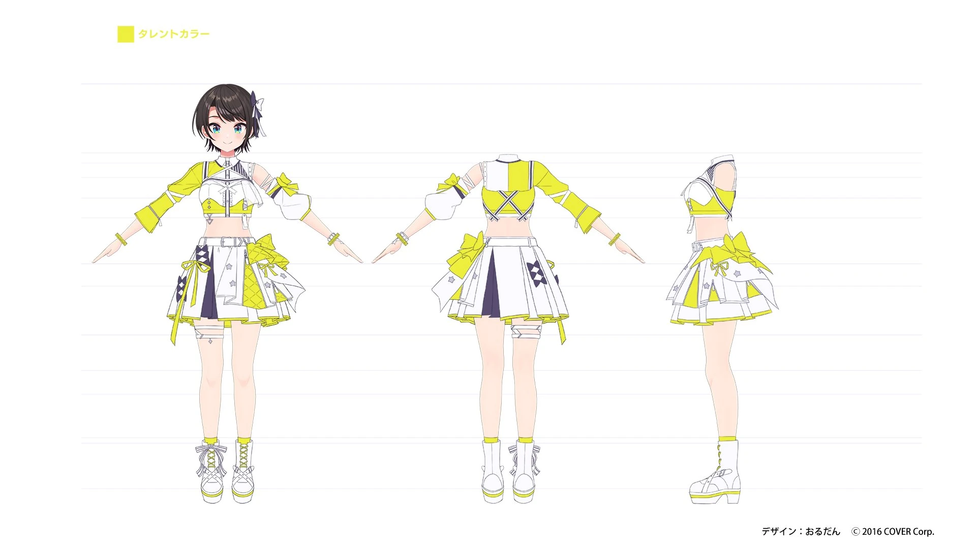 hololive 6th fes. Color Rise Harmony 3D Idol Costume Concept Illustration by Ordan