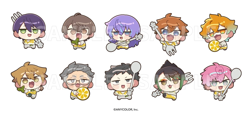 NIJISANJI 8th with cake!<br>Little Lemon Chibis by Suzuki