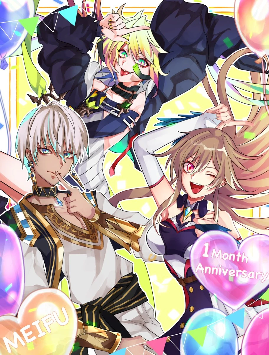 Meifu 1 Month Anniversary Illustration<br>by Masuda