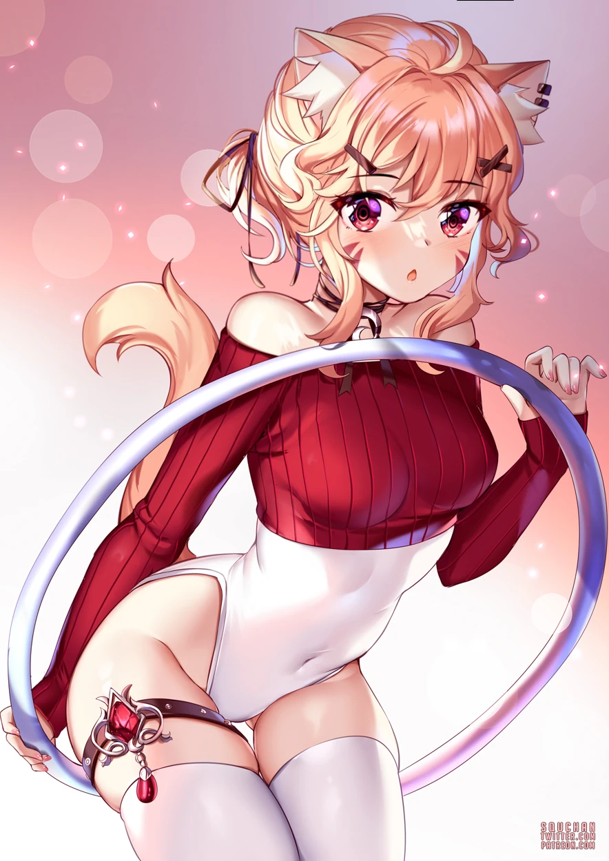 Shyrei with a hula hoop