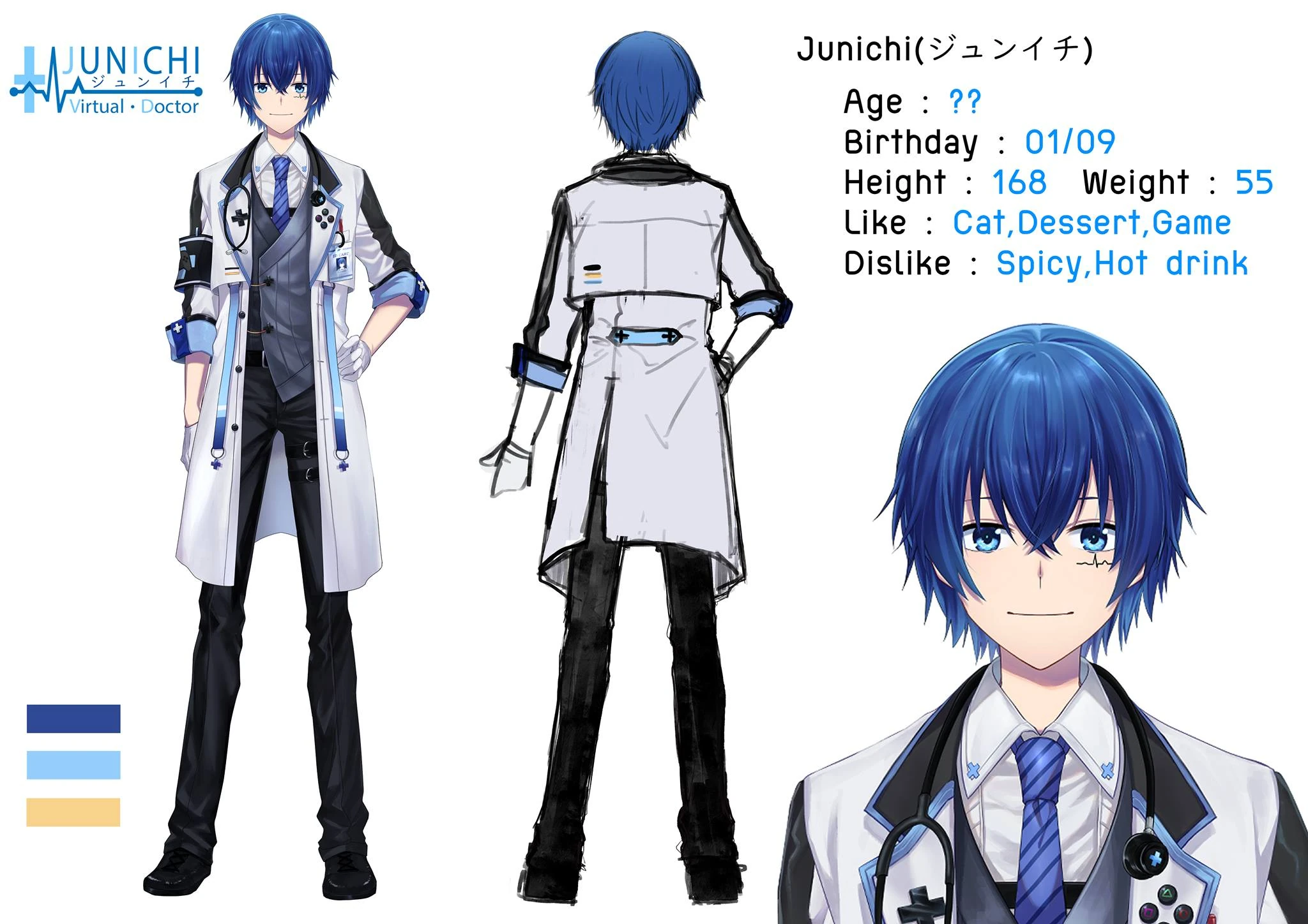 Junichi's Profile with Designed