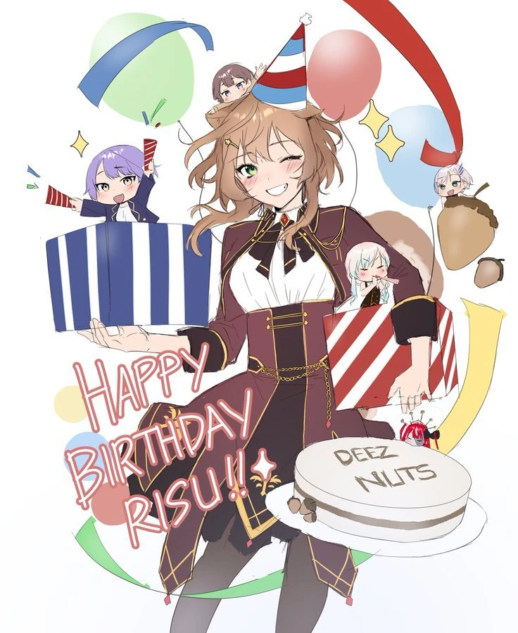Ayunda Risu 2022 Birthday Illustration<br>by Hieh