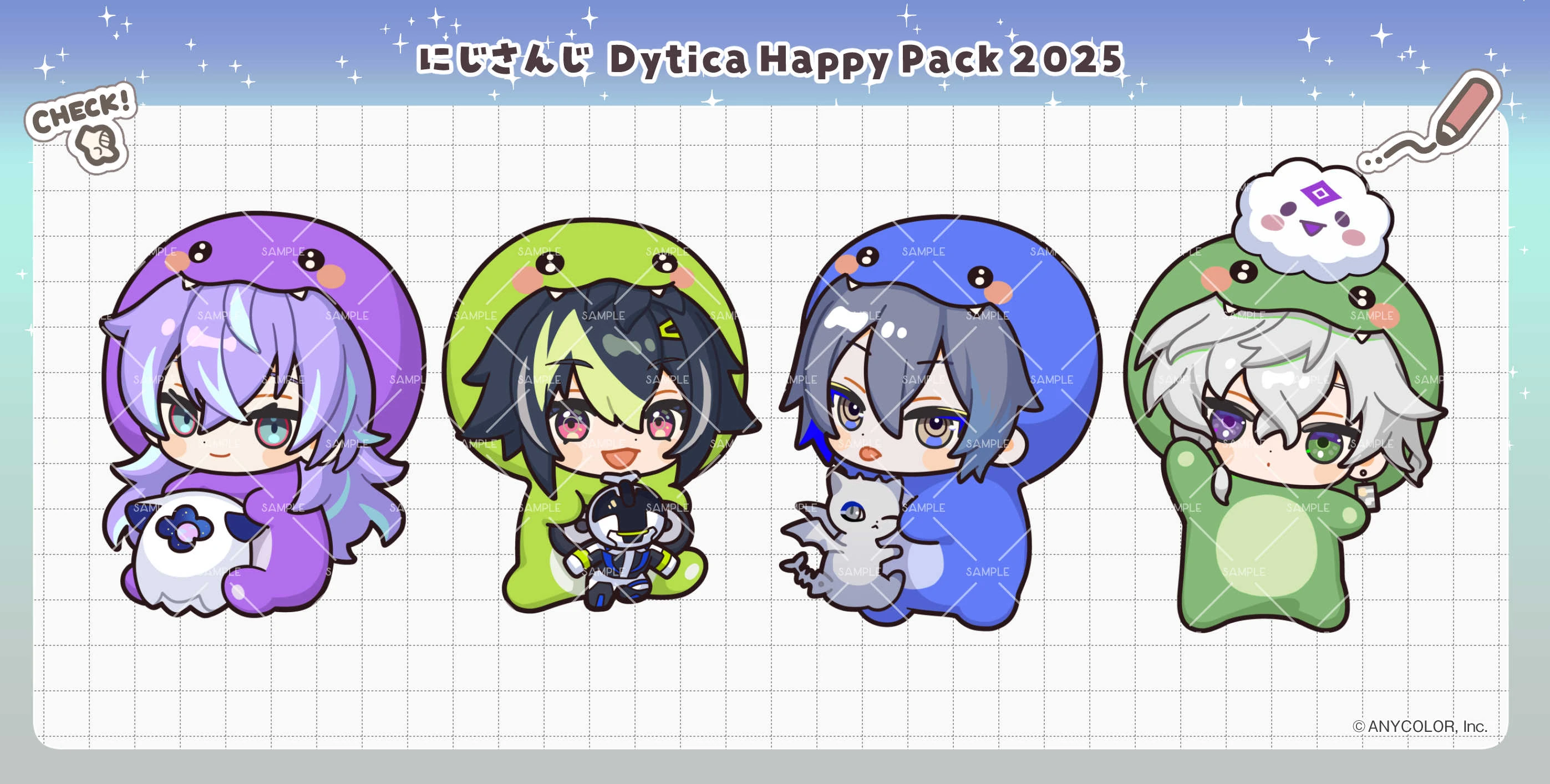 Dytica Happy Pack 2025 Chibi Illustration <br>by Kamiya