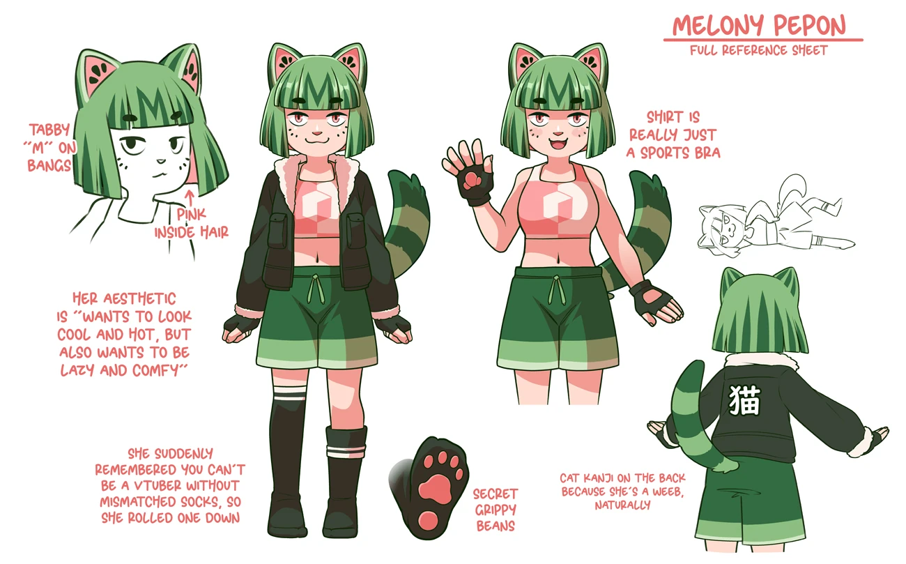 Melony Full Reference Sheet